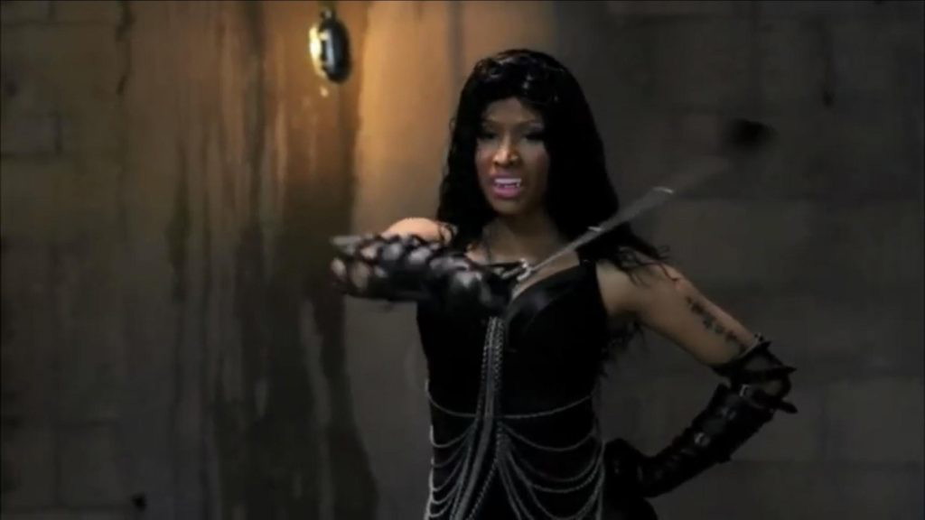 Nicki Minaj in a still from Monster
