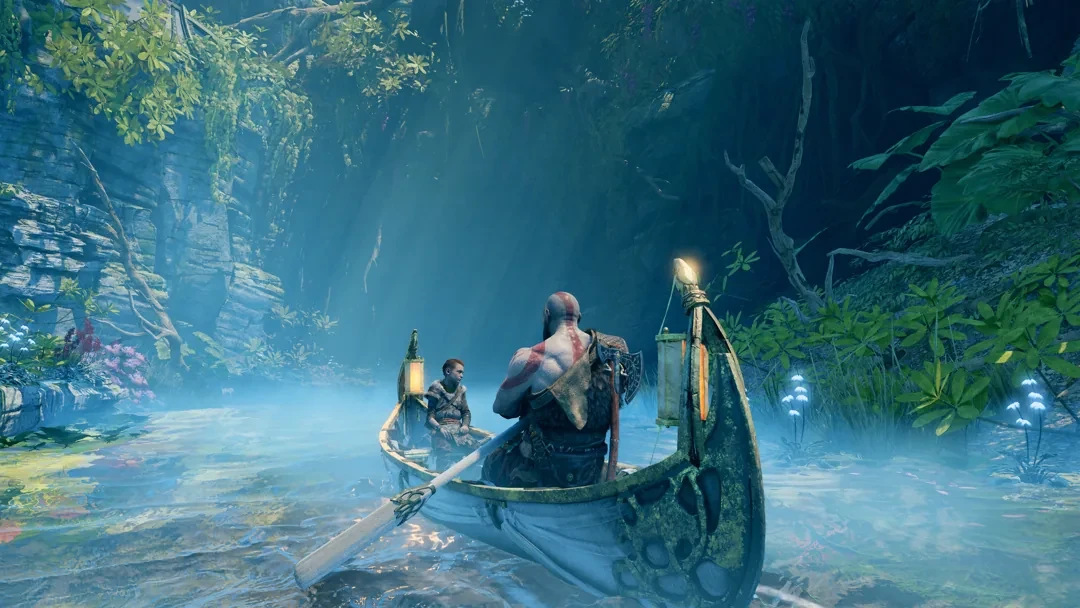 Kratos trvels with his son to scatter the ashes of his late wife Freya.