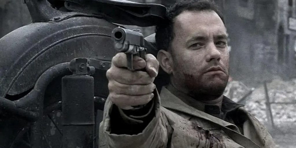 Tom Hanks in Saving Private Ryan.