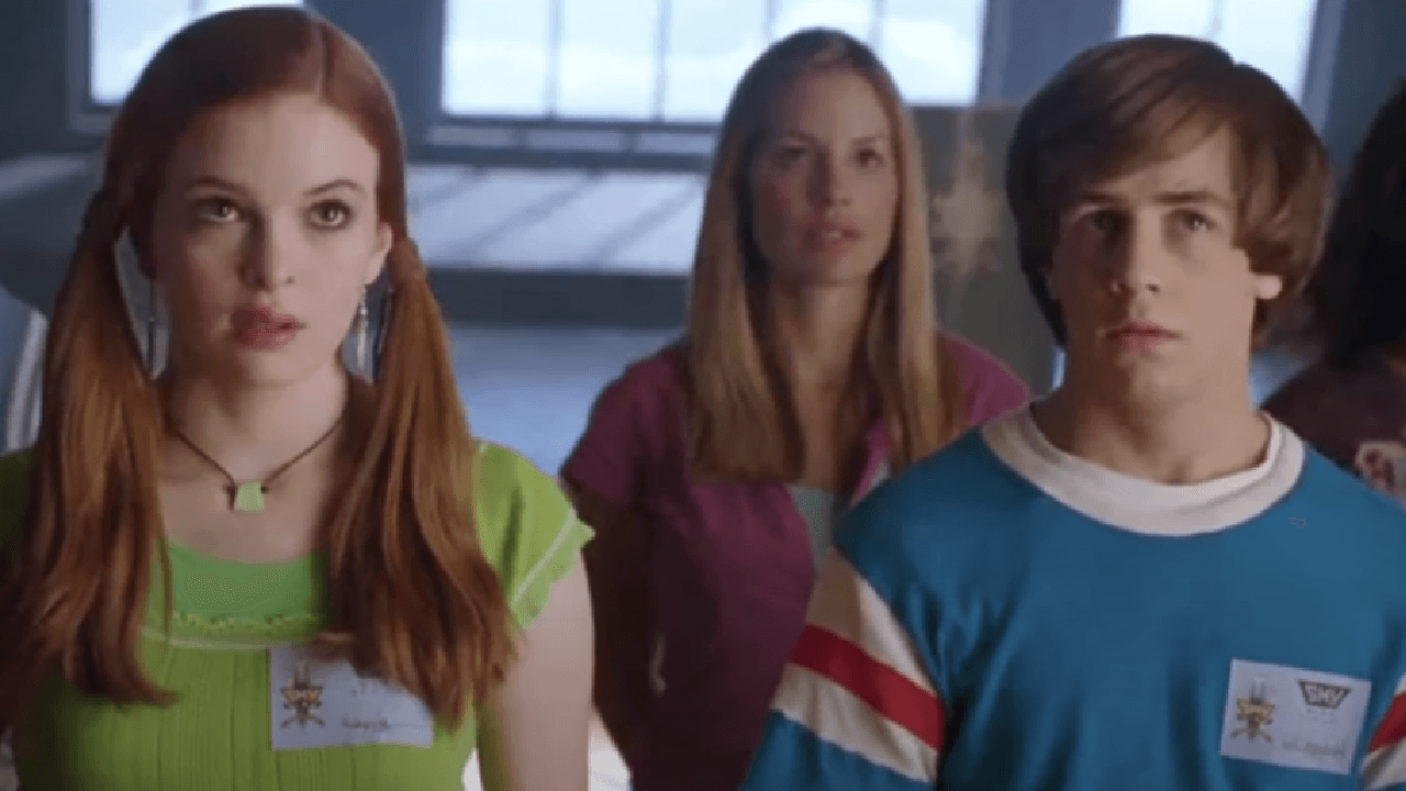 Danielle Panabaker and Michael Angarano in a still from Sky High | Walt Disney Pictures