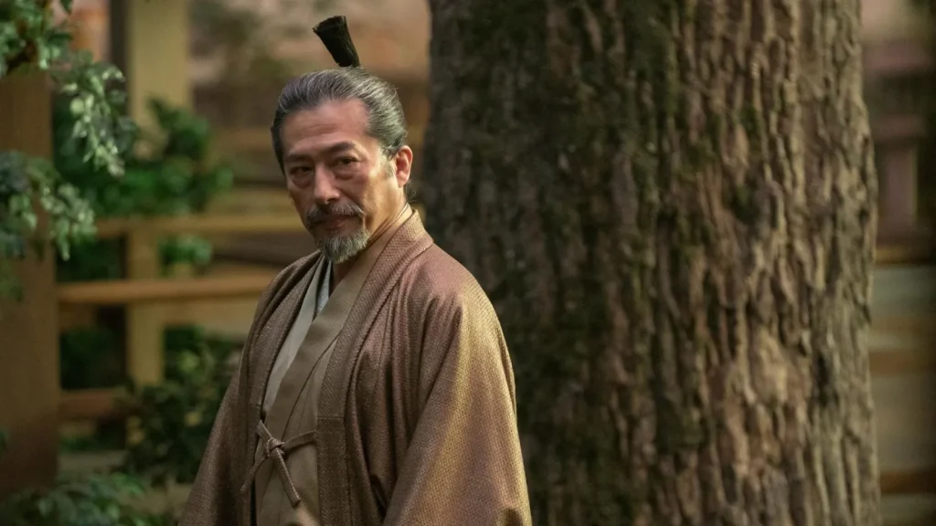 Hiroyuki Sanada as Yoshi Toranaga in  Shōgun. 