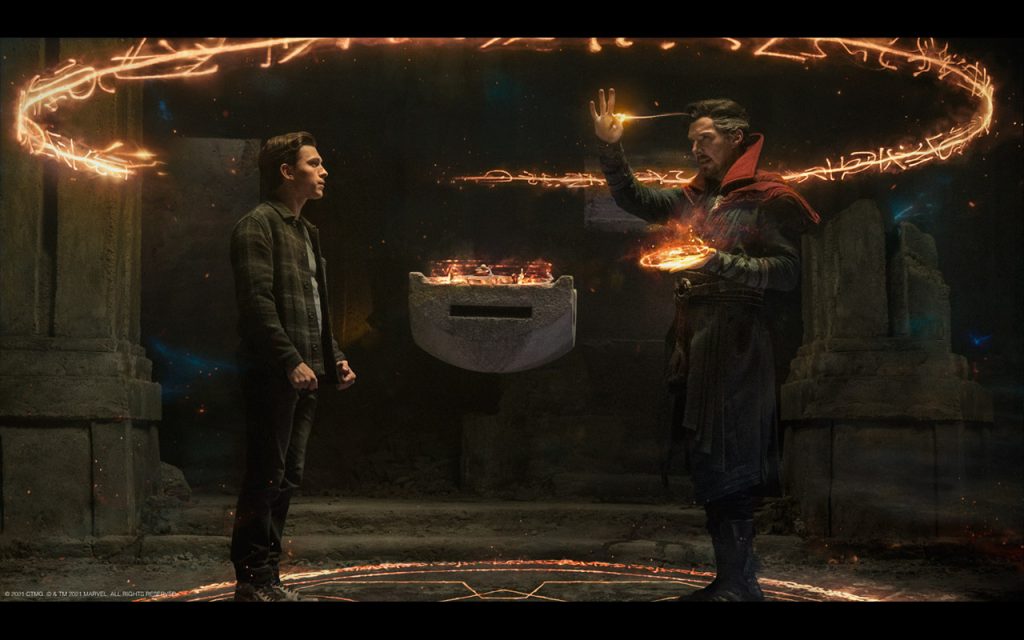 Tom Holland and Benedict Cumberbatch in a still from Spider-Man: No Way Home | Sony Entertainment