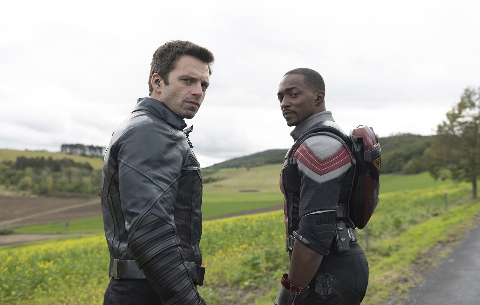 Anthony Mackie and Sebastian Stan in The Falcon and the Winter Soldier | Marvel Entertainment