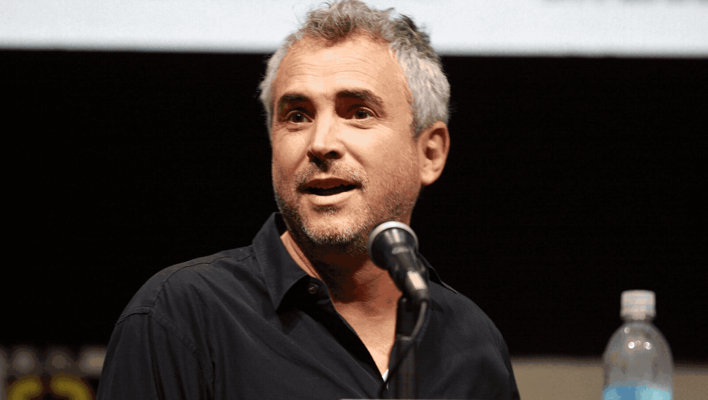 Alfonso Cuarón speaking at the 2013 San Diego Comic Con International, for "Gravity", at the San Diego Convention Center in San Diego, California.