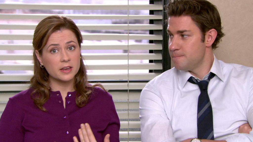 John Krasinski and Jenna Fischer in The Office | NBC