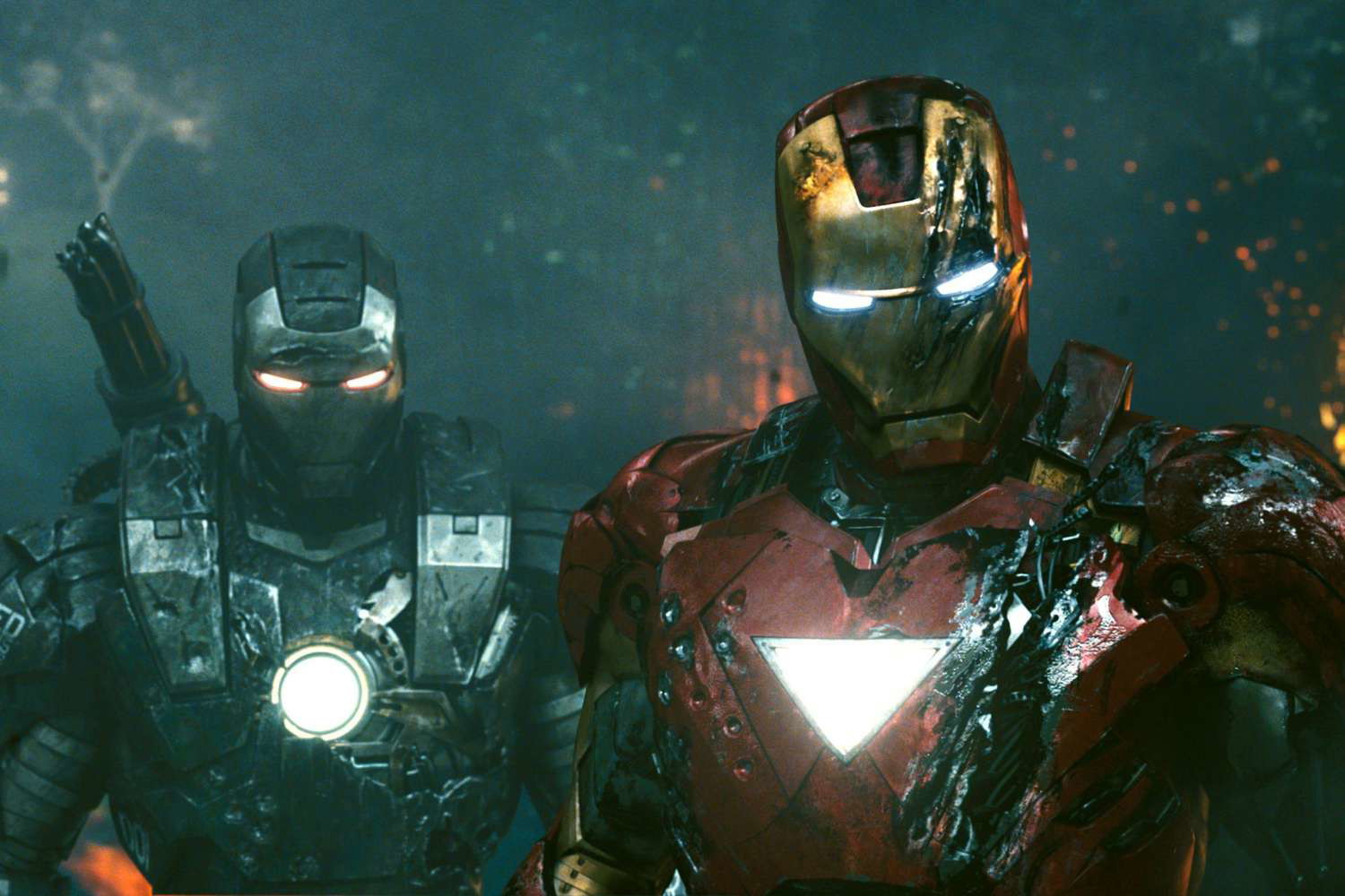 Iron Man and War Machine in a still from Iron Man 2 | Marvel Entertainment