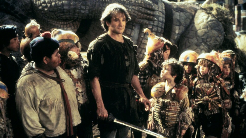 Robin Williams plays Peter Pan in Steven Spielberg's Hook