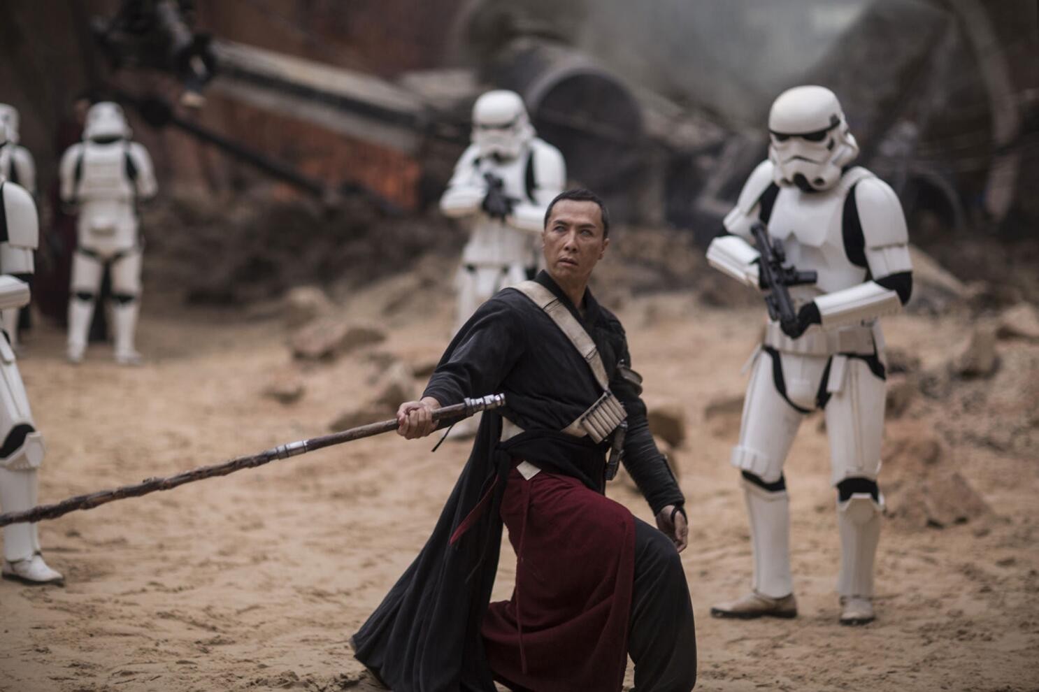 Donnie Yen as Chirrut Îmwe in Rogue One: A Star Wars Story