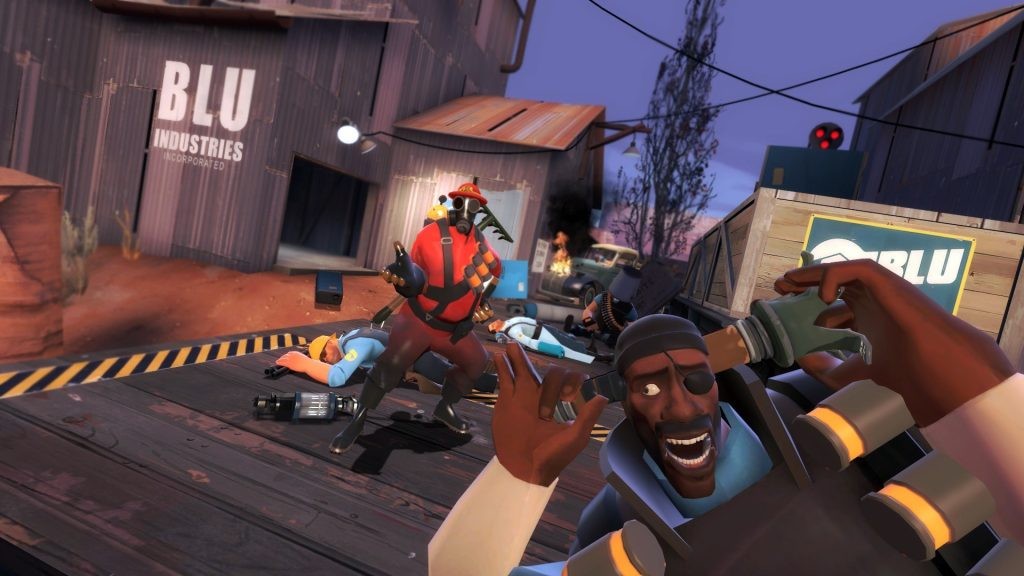 This is pretty much what a game of Team Fortress 2 should look like, but not when cheaters plague it.
