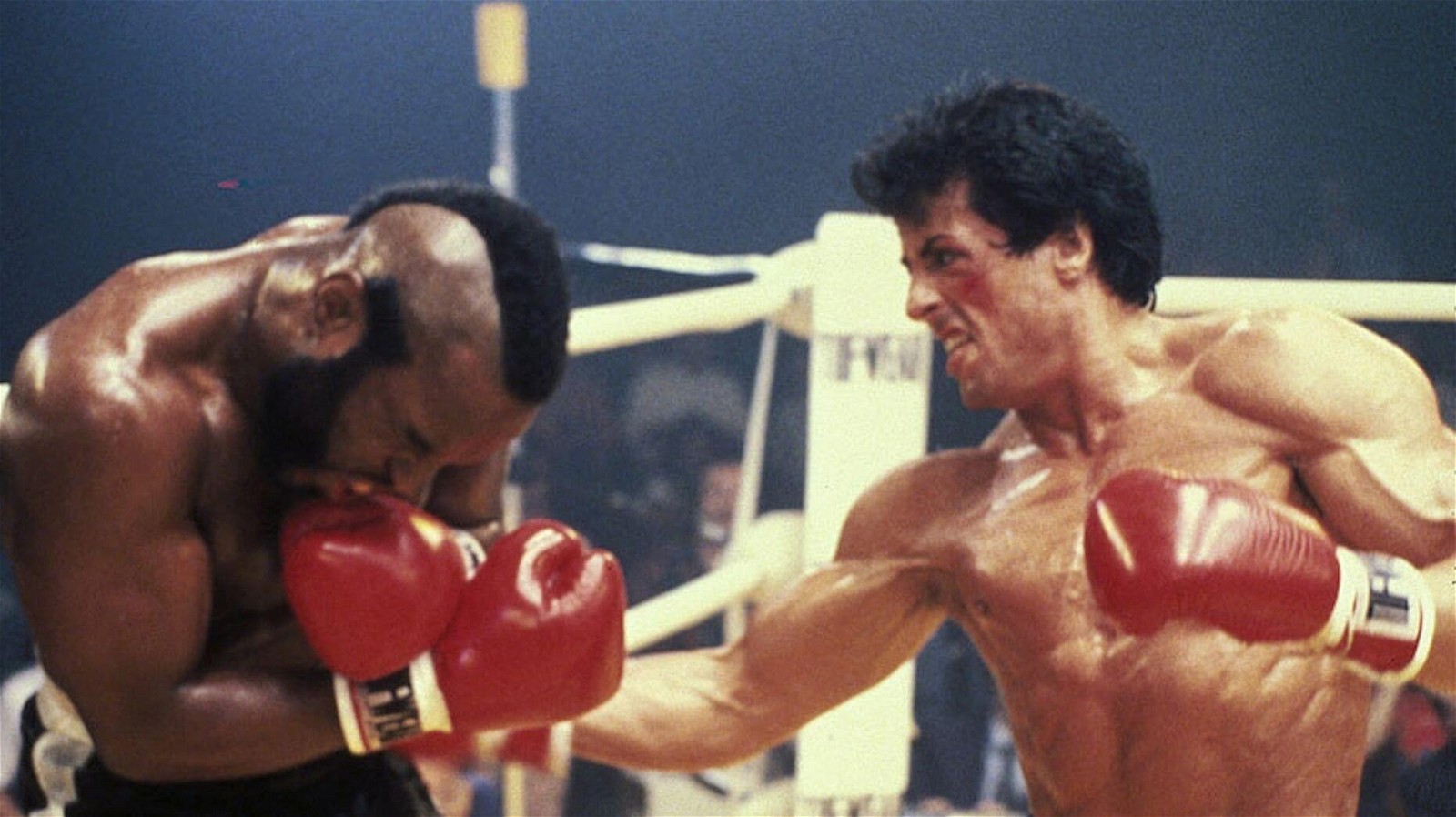 Sylvester Stallone and Mr. T in Rocky III