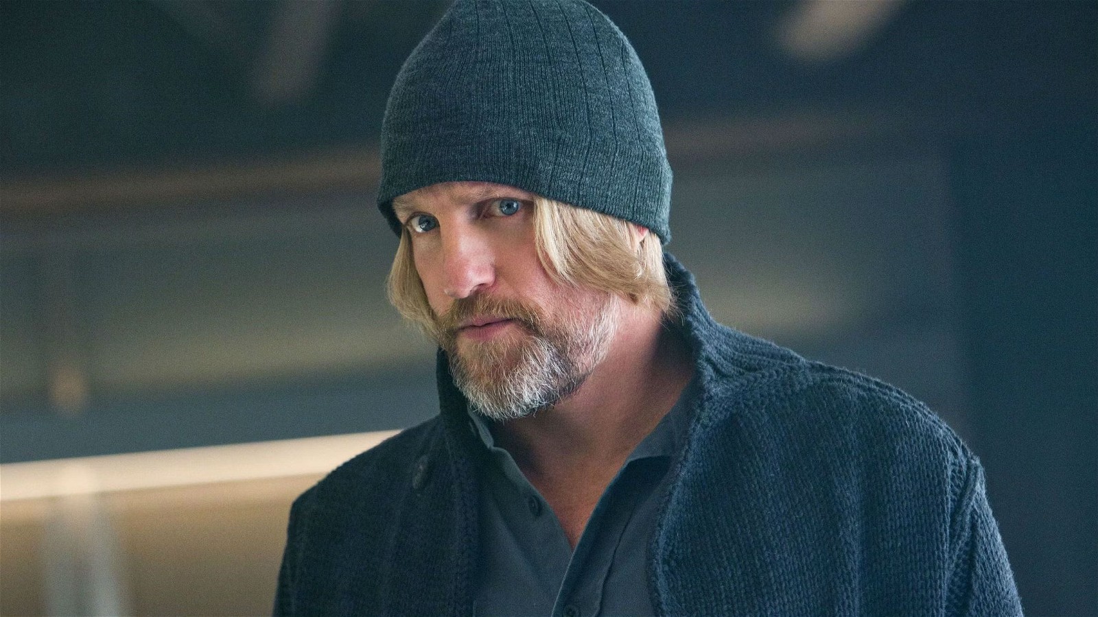 Woody Harrelson as Haymitch Abernathy in The Hunger Games [Credit: Lionsgate Films]