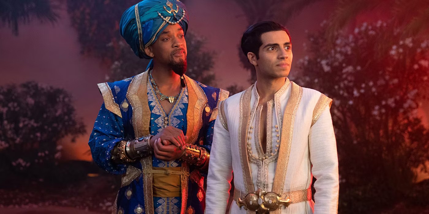 Aladdin (2019) starring Mena Massoud and Will Smith [Credit: Walt Disney Studios Motion Pictures]