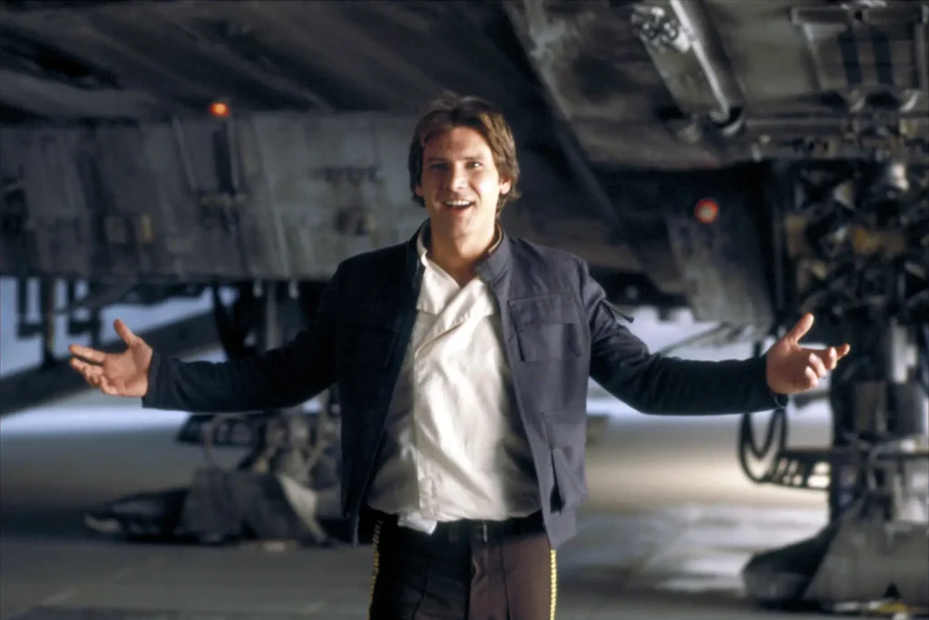 Han Solo in the Star Wars film series. 