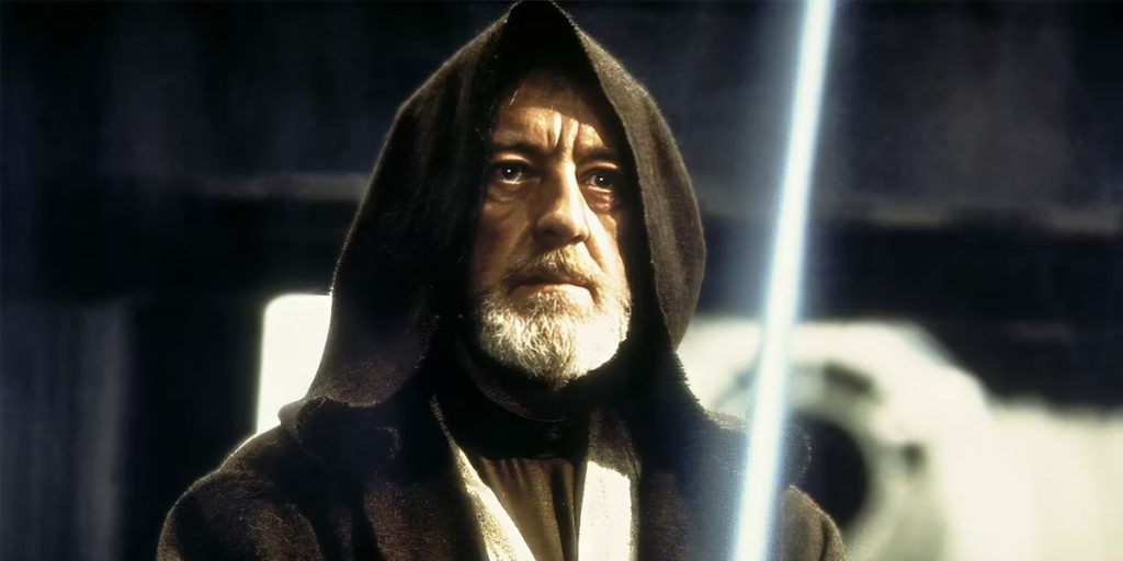 Obi-Wan Kenobi in Star Wars. 