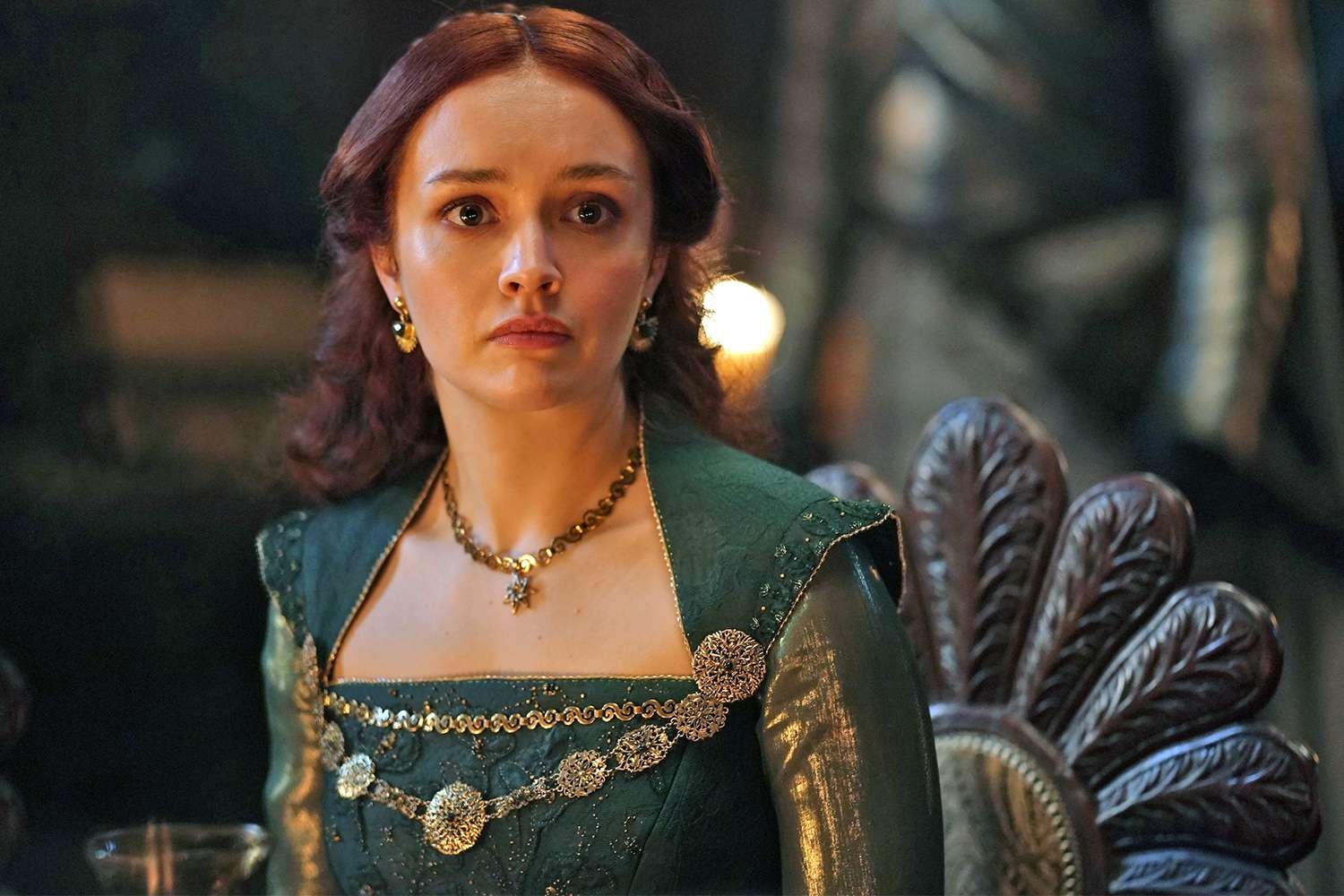 Olivia Cooke as Alicent Hightowr on House of the Dragon | HBO
