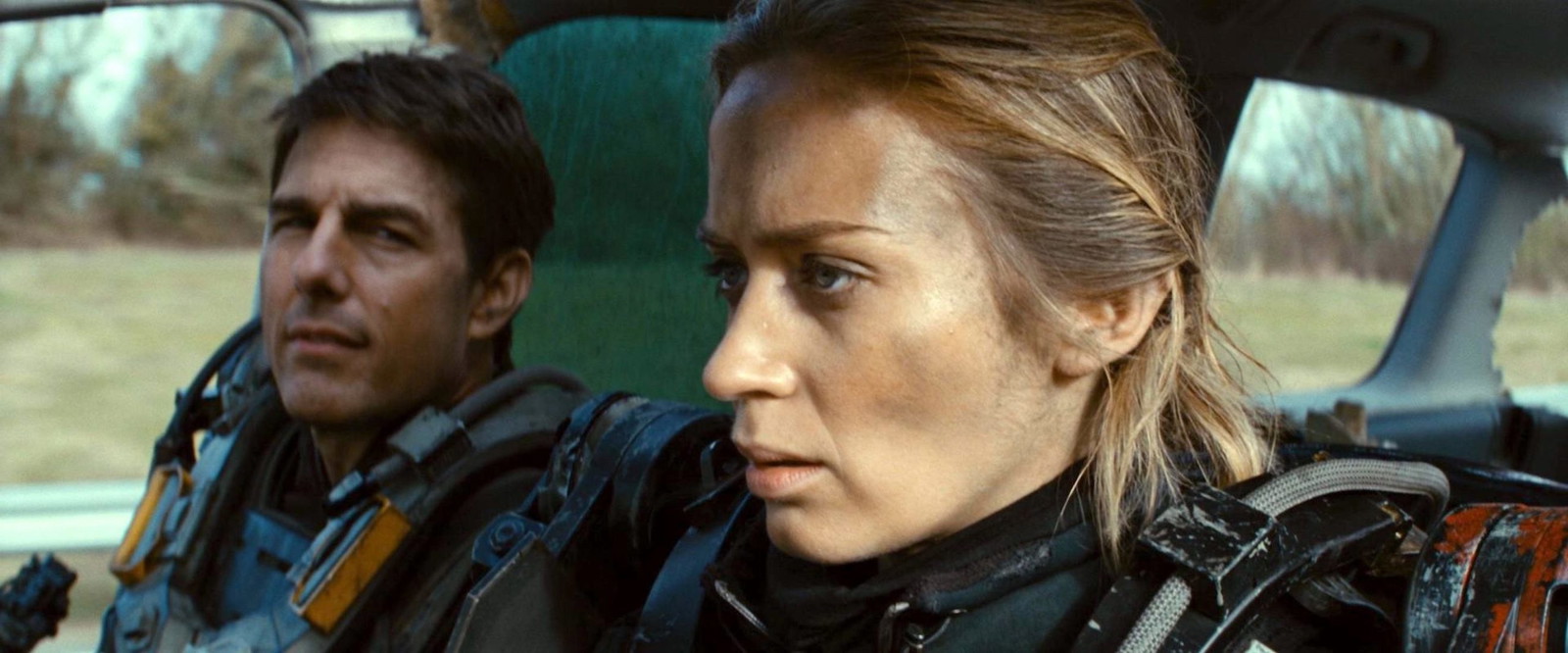 Tom Cruise looks at Emily Blunt in a still from Edge of Tomorrow | Warner Bros. Pictures