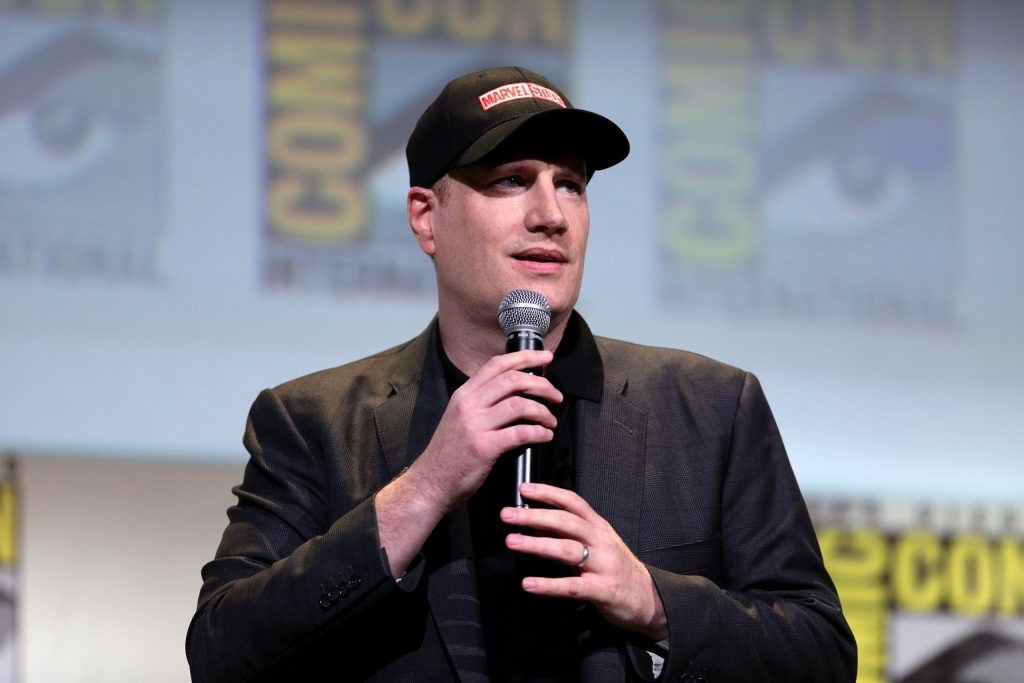 Kevin Feige speaking at the 2016 San Diego Comic Con International, addressing the fans