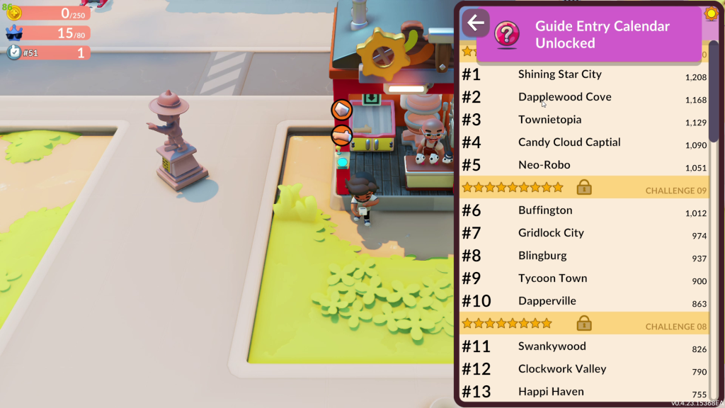 The in-game leaderboard shows you far behind or ahead you are.