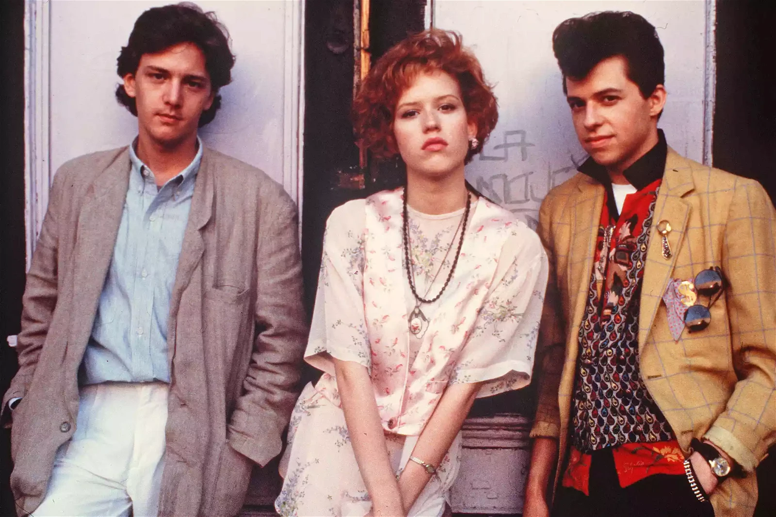 Andrew McCarthy, Molly Ringwald and Jon Cryer in Pretty in Pink