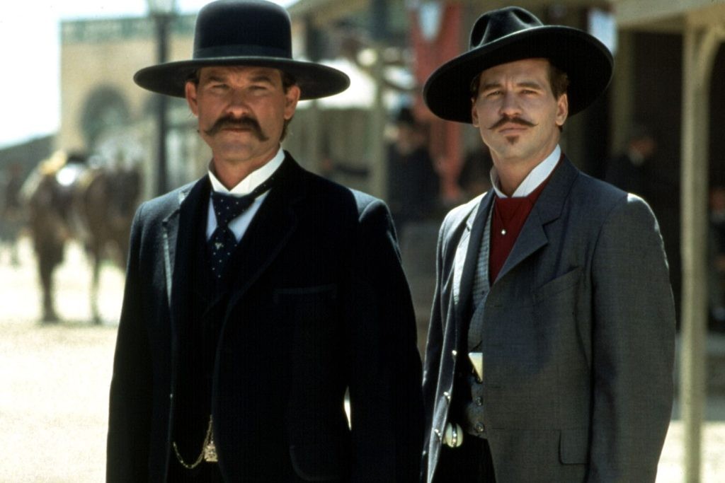 Kurt Russell and Val Kilmer in Tombstone 