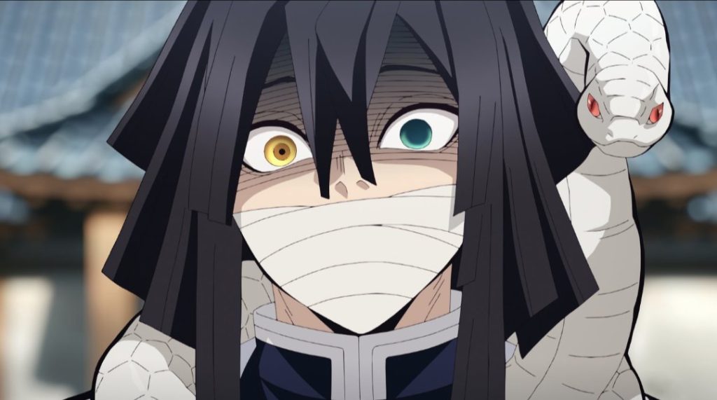 Obanai Iguro from Demon Slayer. 