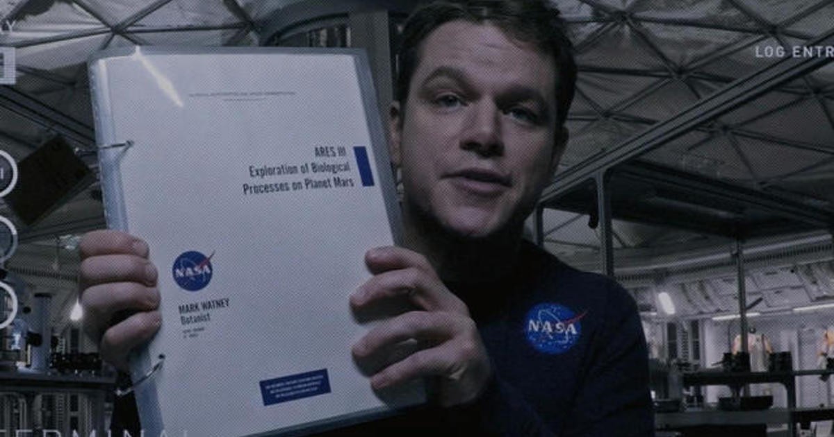 Matt Damon had a lot of science-related monologues in The Martian | 20th Century Fox