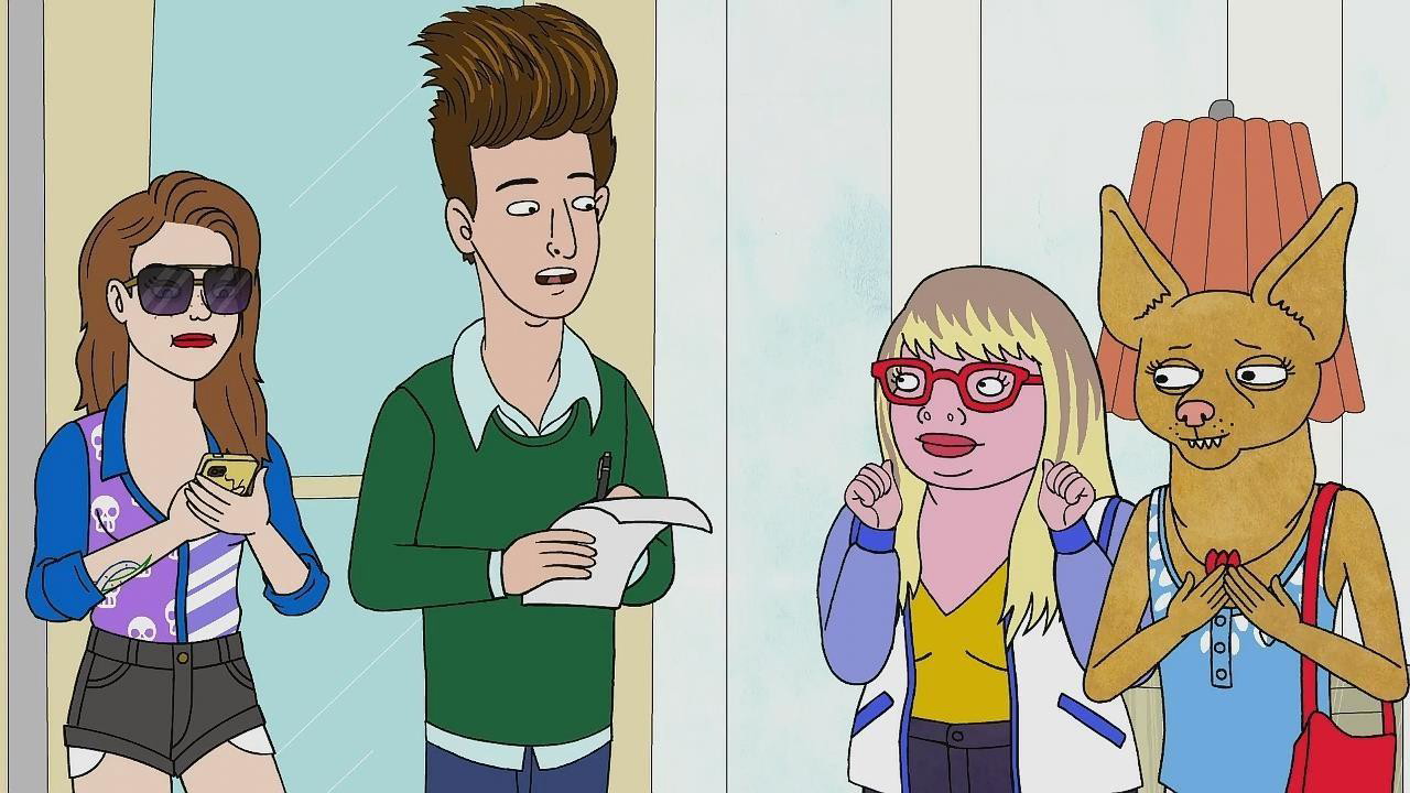 A still from BoJack Horseman depicting Andrew Garfield