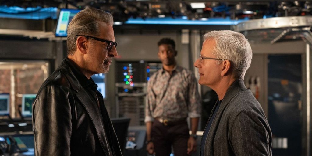 Campbell Scott (right) in a photo from Jurassic World: Dominion | 