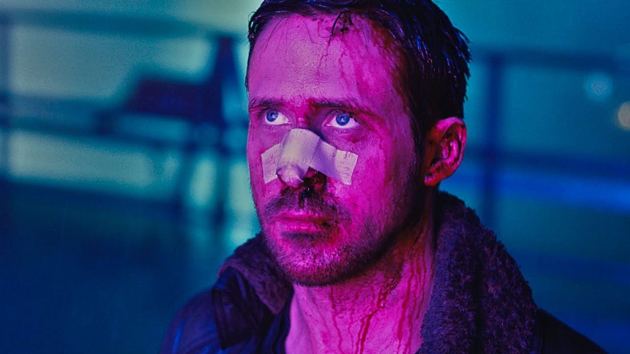 Ryan Gosling bleeding in a still from Blade Runner 2049