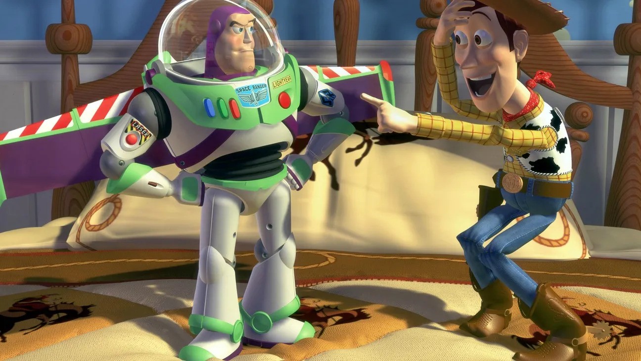 Buzz Lightyear and Woody in 1995's Toy Story | Pixar Animation Studios