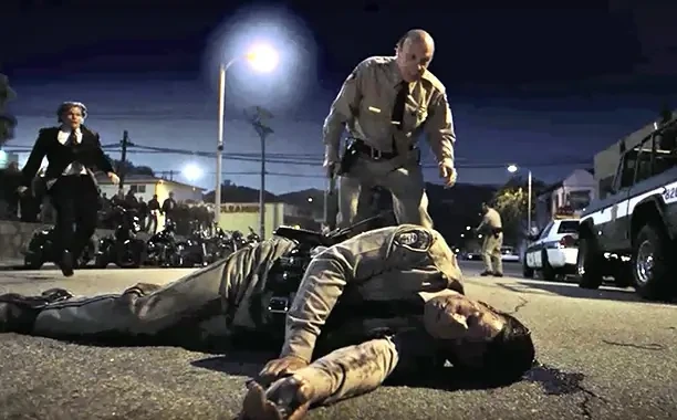 David Hale's death scene in Sons of Anarchy.  |  Credit: FX.