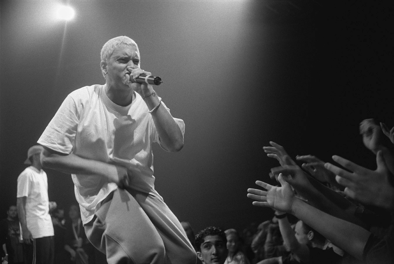 Eminem performing enthusiastically in Germany