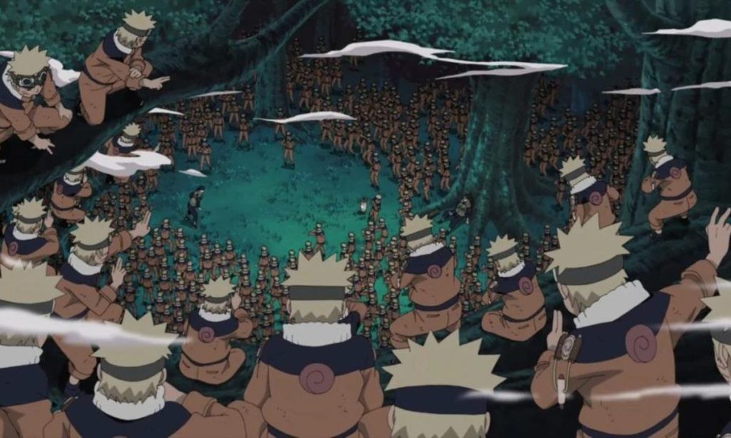 Naruto using multiple clones Naruto by Masashi Kishimoto