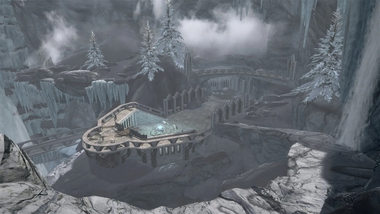 The feature is called The Initiate's Rest, a player rest stop in the mod. It is a nod to the restorative hubs found in Miyazaki's masterpieces, such as Firelink Shrine in Dark Souls and Roundtable Hold in Elden Ring.