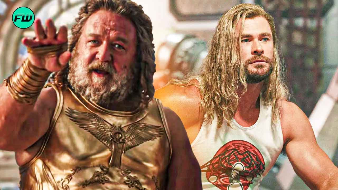 russell crowe as zeus in thor: love and thunder