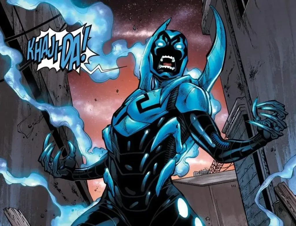 Blue Beetle in the comics. | Credit: DC Comics.