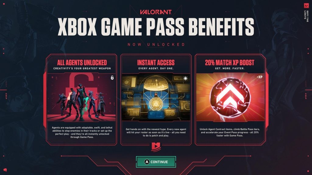 Xbox Game Pass has some benefits for the Valorant console players.