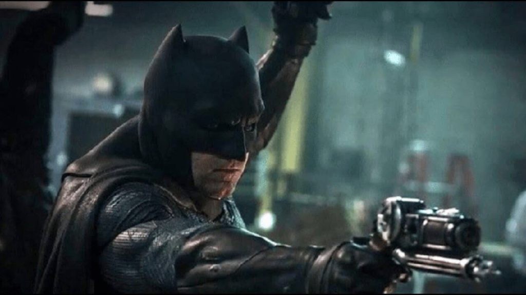 Affleck as the Dark Knight in a still from the scene. | Credit: Warner Bros.