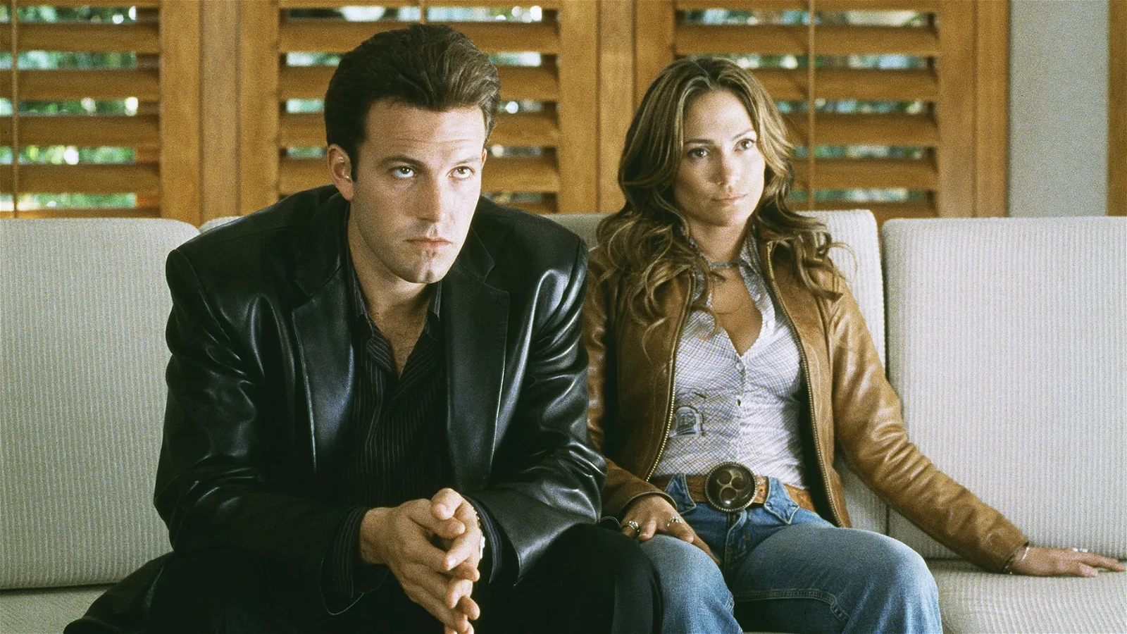 Ben Affleck and Jennifer Lopez in a scene from Gigli