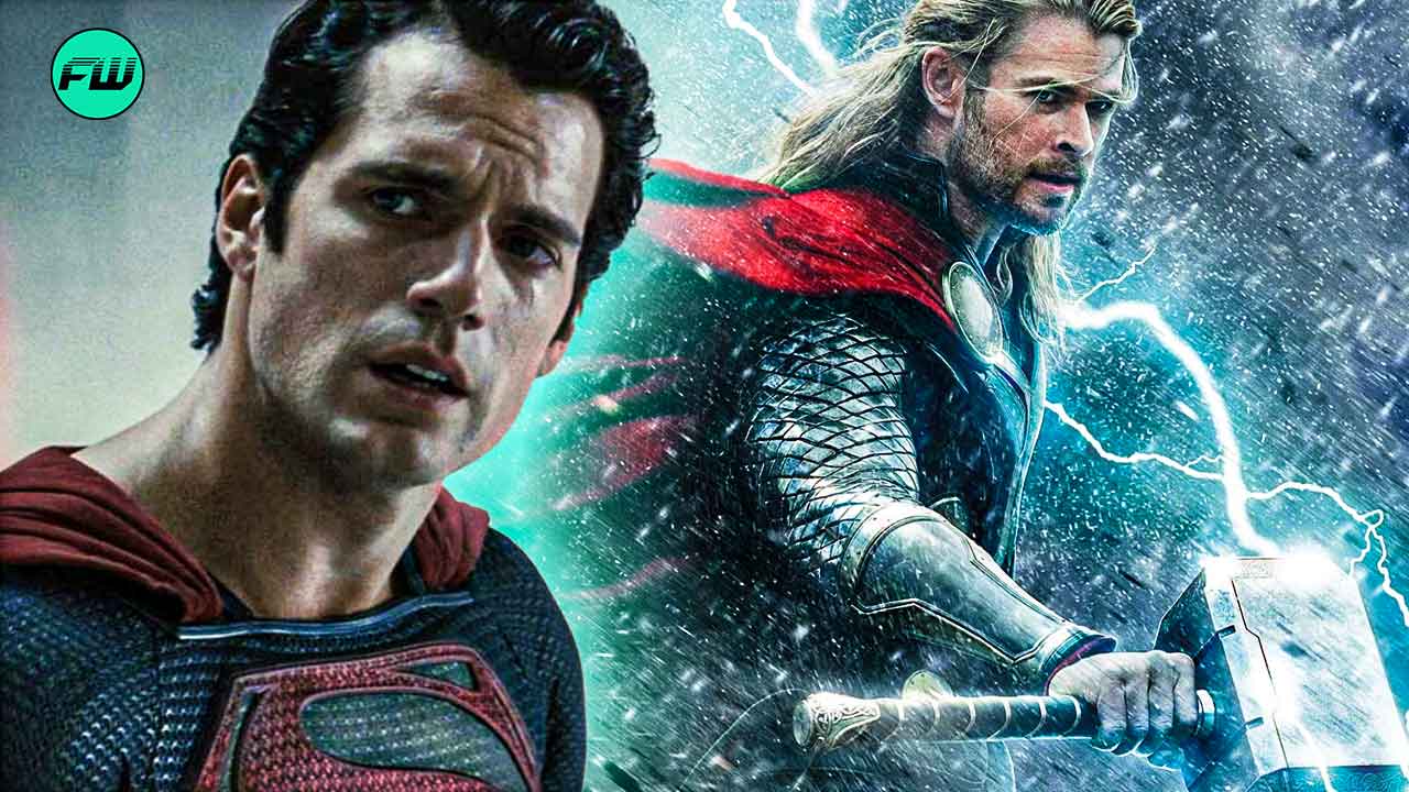 Superman and thor Mjolnir