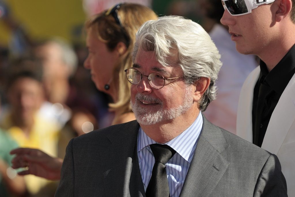 George Lucas smiling at the 66th Venice Film Festival