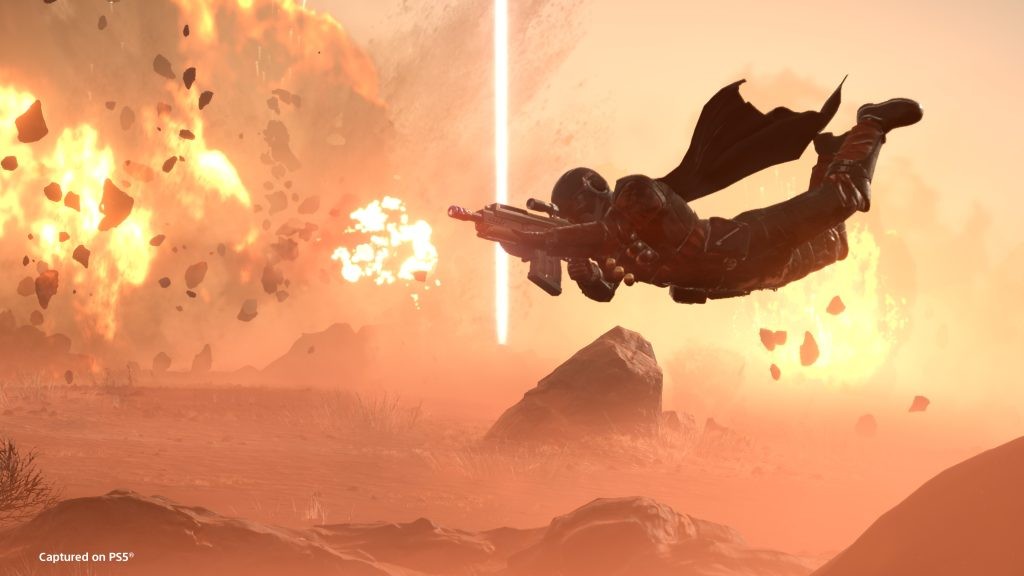 Imagine if Helldivers 2 featured the Gun Kata action from Equilibrium.