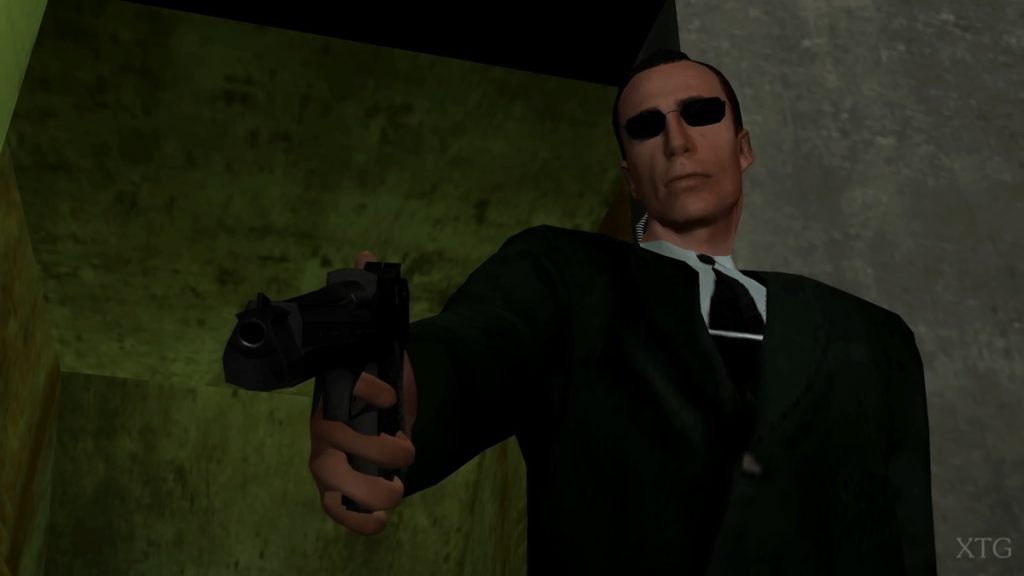 A screenshot from the Enter the Matrix game.