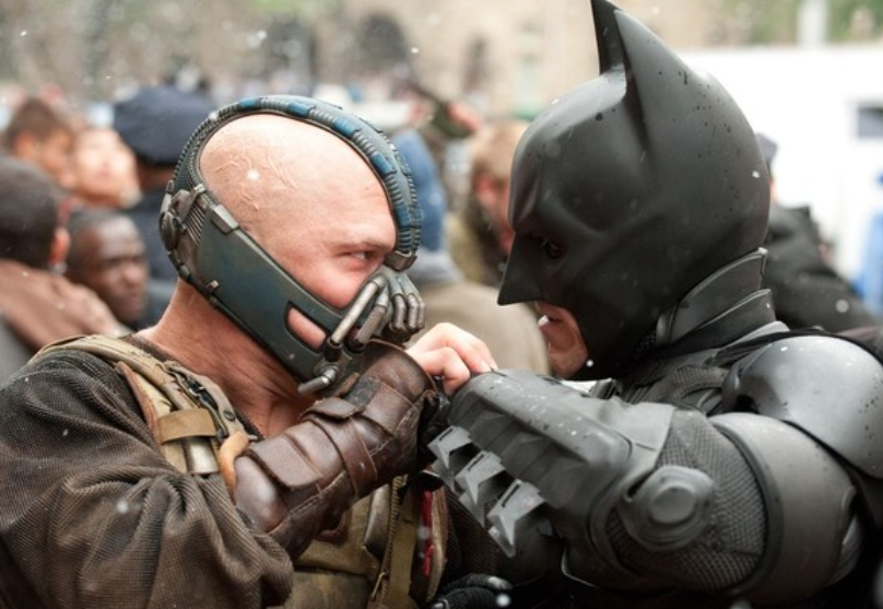 Bane and Batman | Credit: Warner Bros. 