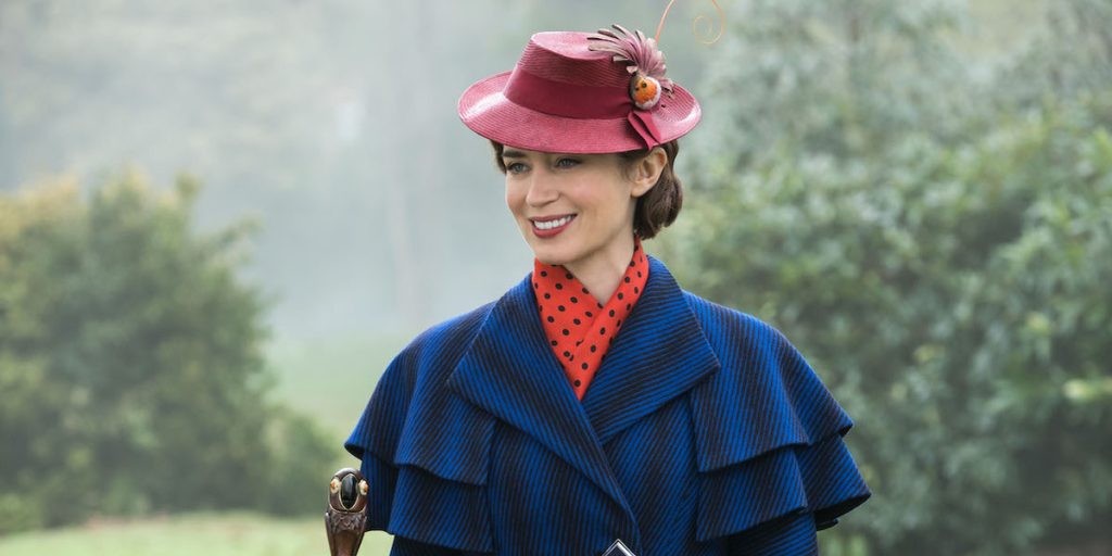 Emily Blunt in Mary Poppins Returns. 
