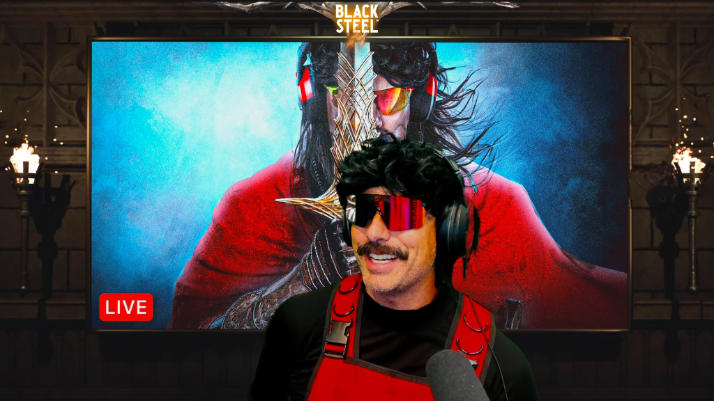 Dr Disrespect on stream while the situation went down on X