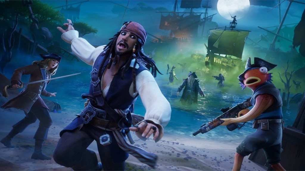 Le capitaine Jack Sparrow fait partie de la dernière collaboration Fortnite.