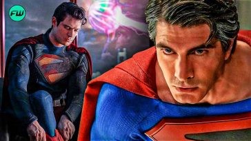Brandon Routh and David Corenswet Superman
