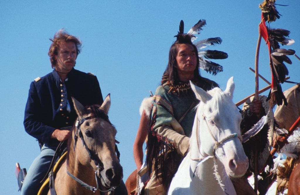 Kevin Costner in his Oscar-winning film, Dances With Wolves [Credit: Orion Pictures]