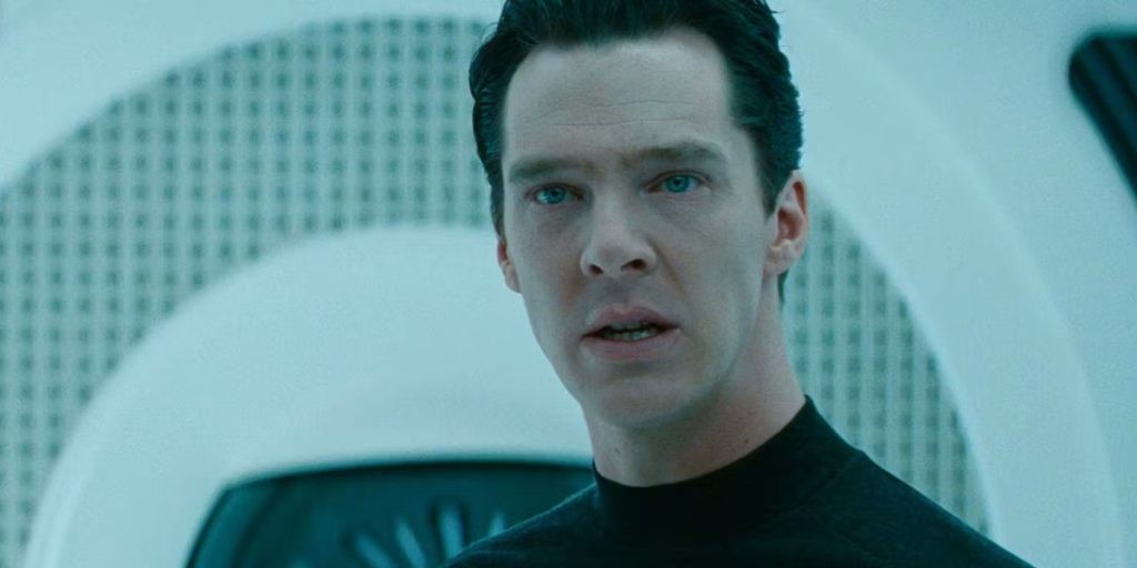 Benedict Cumberbatch in Star Trek Into Darkness.